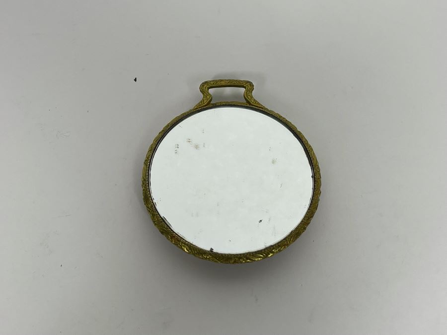 Vintage Amethyst Stone Handheld Mirror 2.75W [Photo 3]