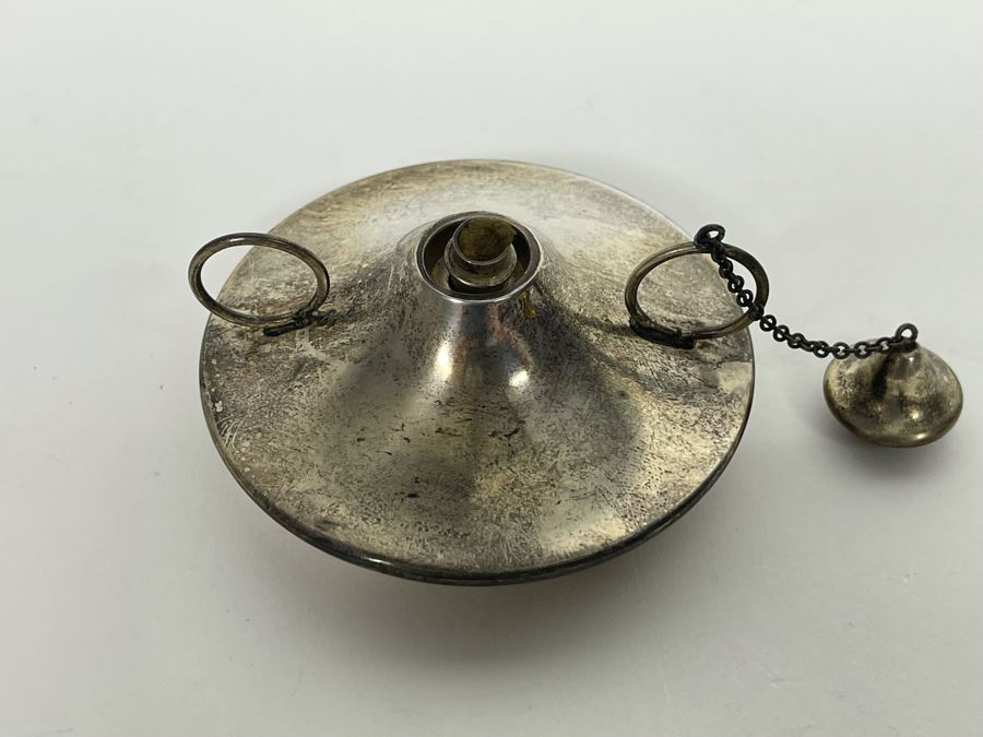 Vintage Sterling Silver Small Portable Oil Lamp Lantern 2.5W 41.4g [Photo 5]