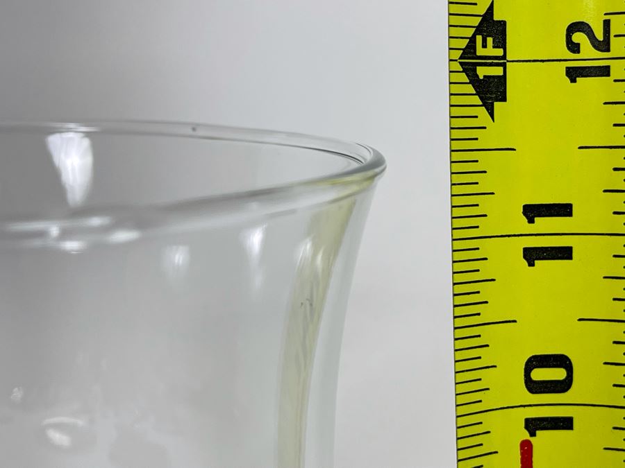 Pair Of Sterling Silver Weighted Candle Holders With Glass Hurricanes Shades 11.5H [Photo 7]