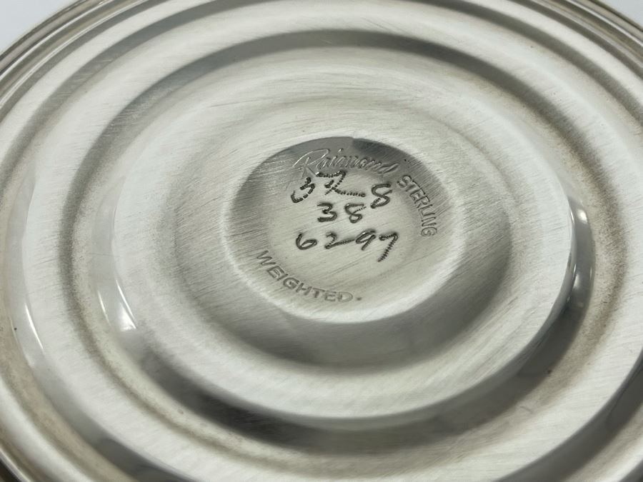 Pair Of Sterling Silver Weighted Candle Holders With Glass Hurricanes Shades 11.5H [Photo 4]