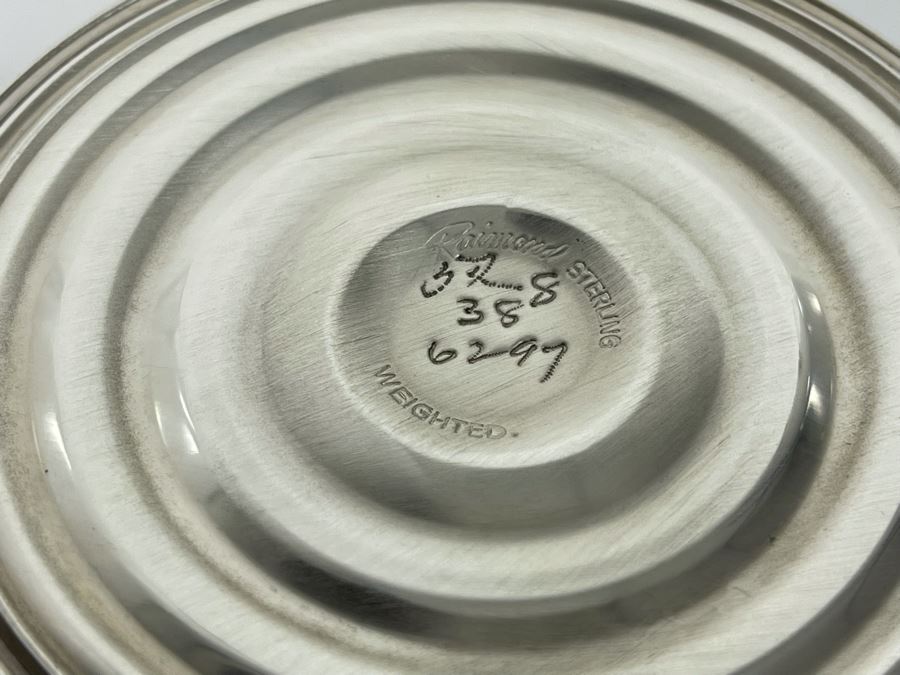 Pair Of Sterling Silver Weighted Candle Holders With Glass Hurricanes Shades 11.5H [Photo 5]