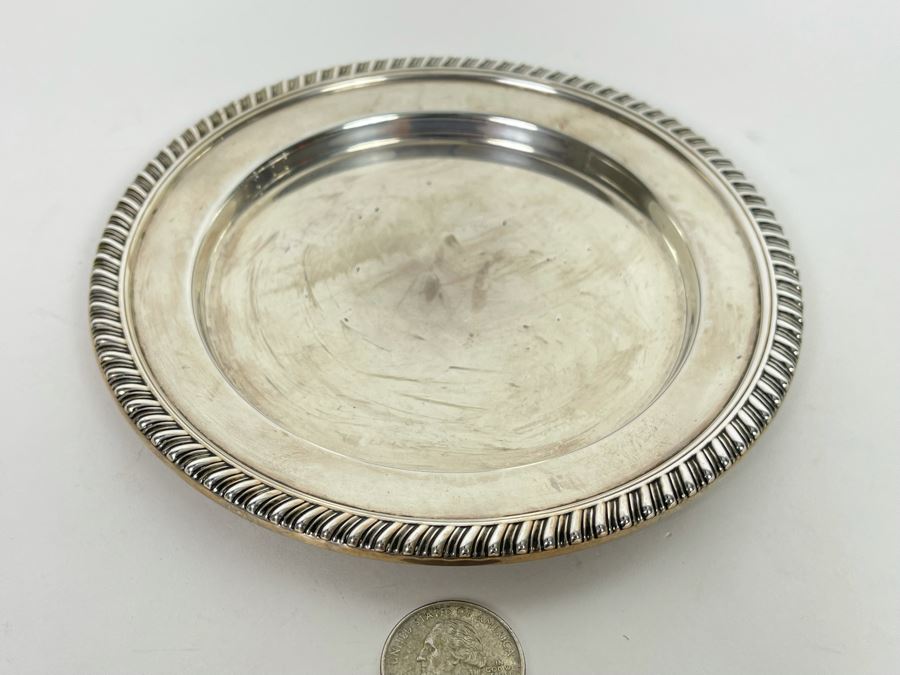 Vintage Sterling Silver Tray Dish 6R 91.3g [Photo 2]
