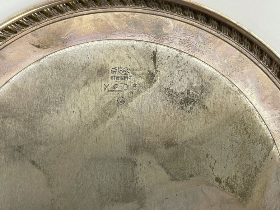 Vintage Sterling Silver Tray Dish 6R 91.3g [Photo 6]