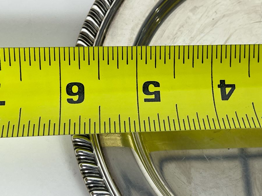 Vintage Sterling Silver Tray Dish 6R 91.3g [Photo 8]