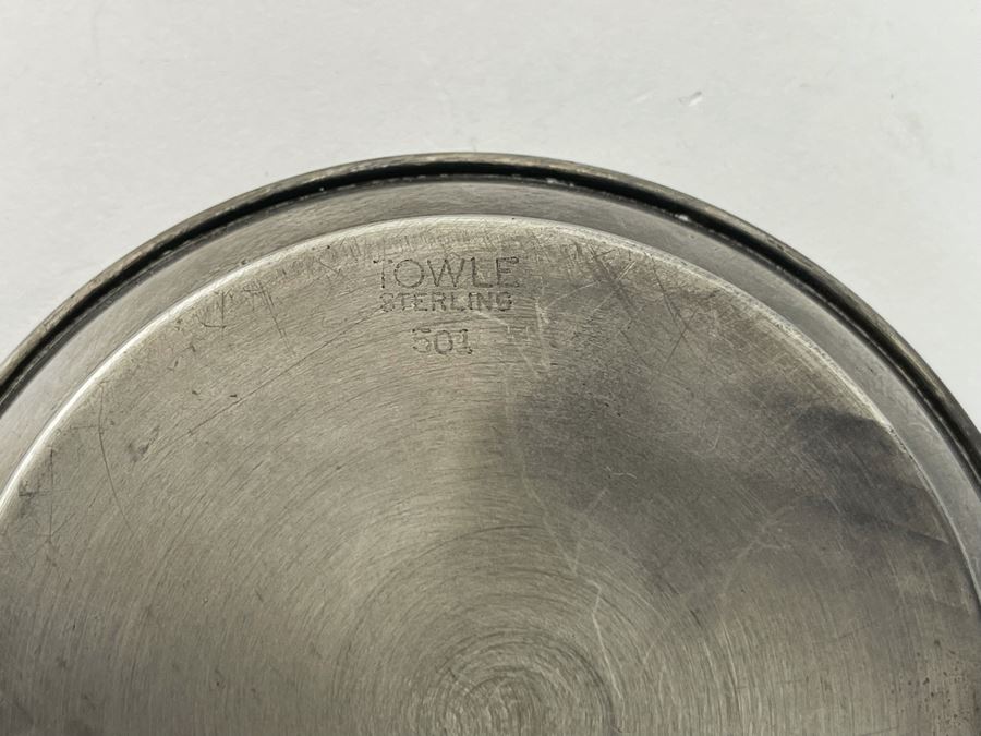 Pair Of Sterling Silver Towle Dishes Trays 3.5R 74.9g [Photo 4]