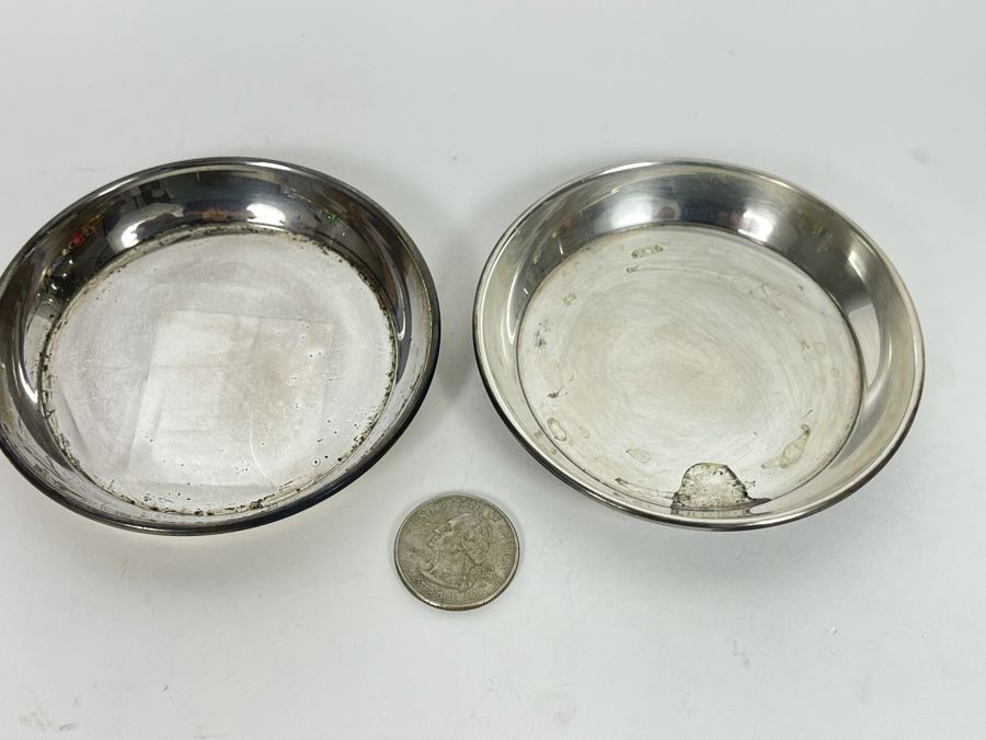 Pair Of Sterling Silver Towle Dishes Trays 3.5R 74.9g [Photo 3]