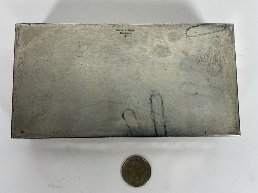Sterling Silver Box By Smith & Smith 211.4g Of Sterling Silver [Photo 8]
