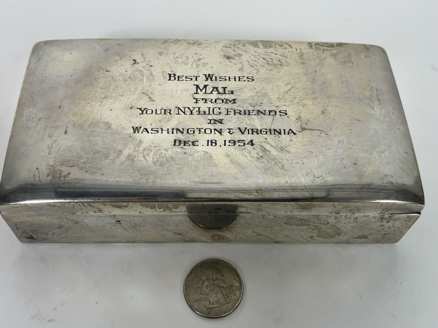 Sterling Silver Box By Smith & Smith 211.4g Of Sterling Silver [Photo 4]