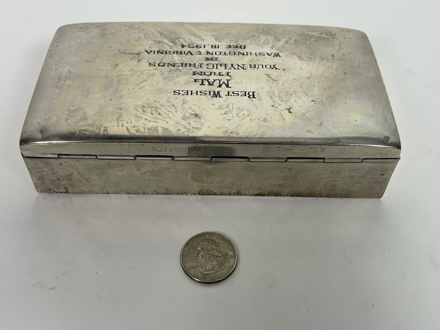 Sterling Silver Box By Smith & Smith 211.4g Of Sterling Silver [Photo 7]