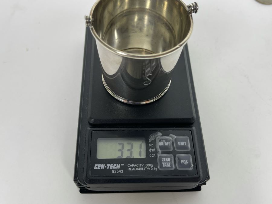 Small Sterling Silver Cup With Handle 33.1g [Photo 8]