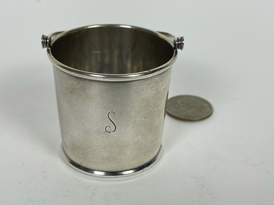 Small Sterling Silver Cup With Handle 33.1g [Photo 4]