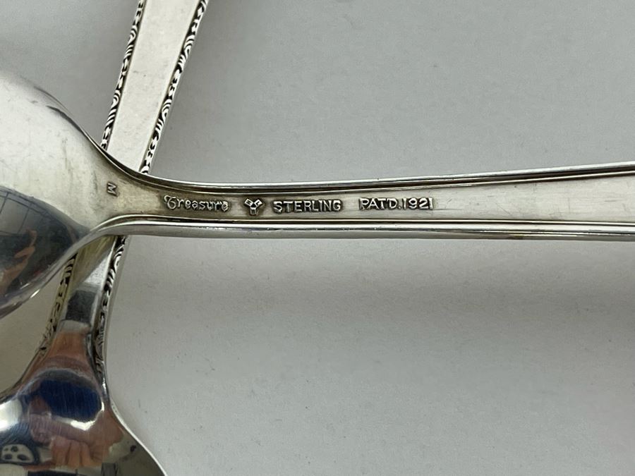 Six Antique Sterling Silver Spoons 132.1g [Photo 4]