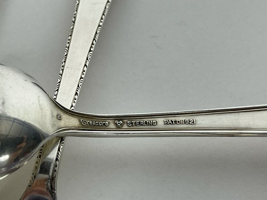 Six Antique Sterling Silver Spoons 132.1g [Photo 5]