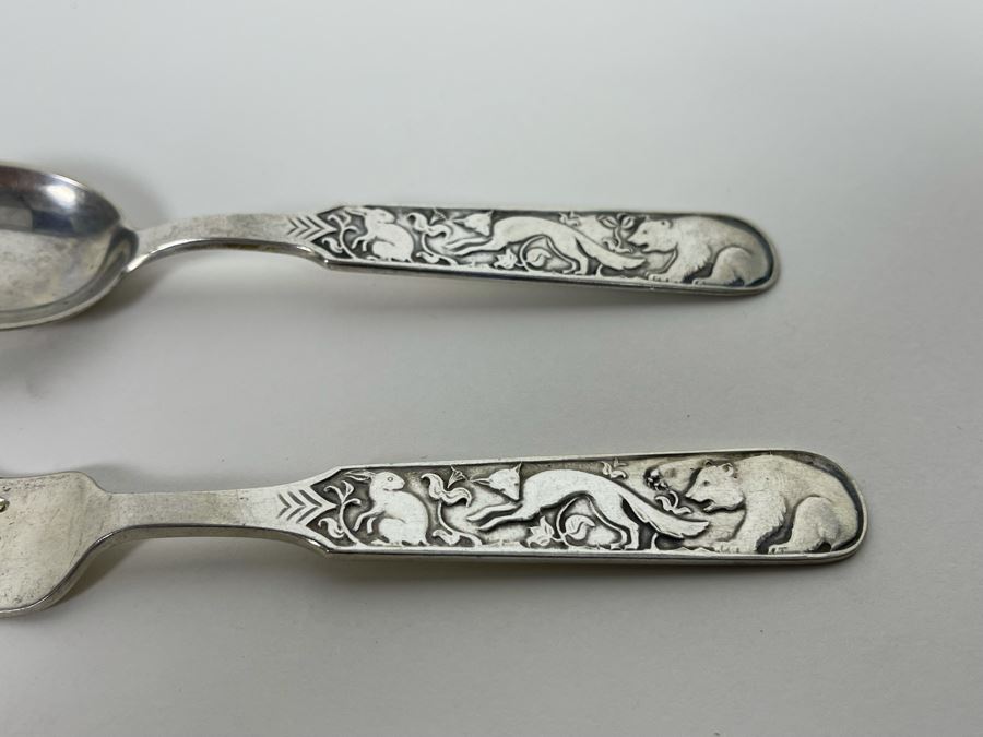 David Andersen D-A 830S Silver Spoon And Fork Norway 63.1g [Photo 3]
