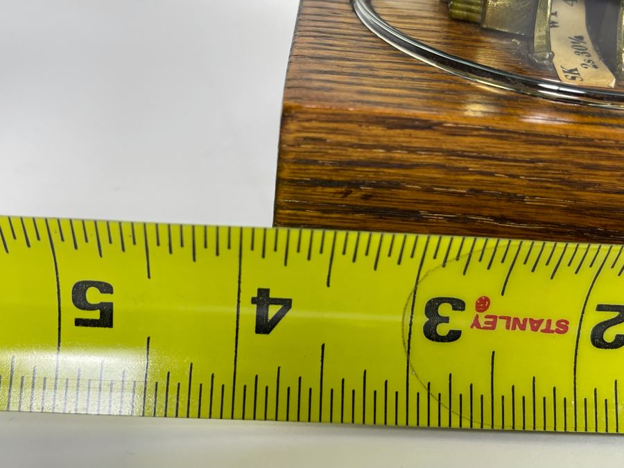 Pair Of Reproduction Edison Stock Ticker Replicas Bookends With Glass Domes 3.75W X 3.75D X 5.5H [Photo 13]