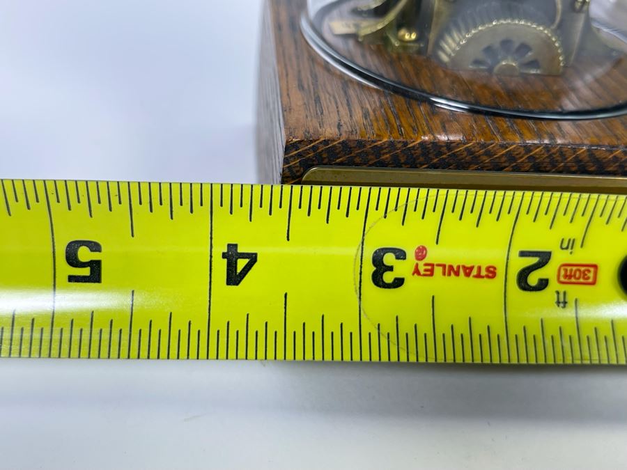 Pair Of Reproduction Edison Stock Ticker Replicas Bookends With Glass Domes 3.75W X 3.75D X 5.5H [Photo 12]