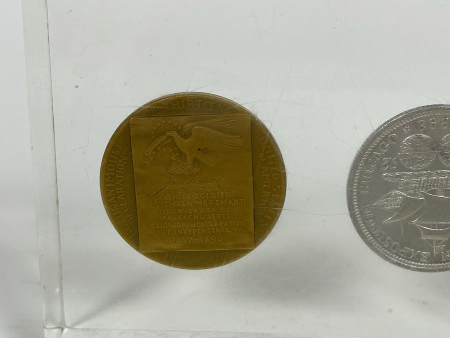 Set Of Three Coin Paperweights [Photo 10]