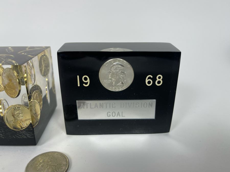 Set Of Three Coin Paperweights [Photo 5]