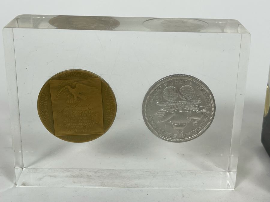 Set Of Three Coin Paperweights [Photo 8]