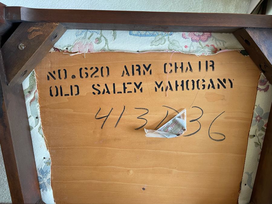 Mahagony Drop Leaf Dining Table With Six Chairs And Matching Mahagony China Cabinet - Comes With Extra Leaf - Made By Unique Furniture Makers [Photo 20]