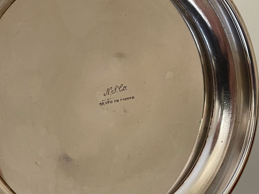 Pair Of Silver On Copper Candelabras By N. S. Co [Photo 8]