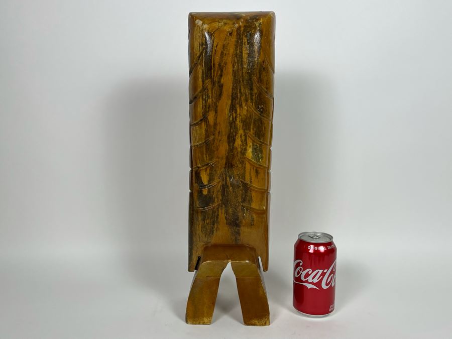 JUST ADDED - Vintage Wooden Hawaiian Tiki Statue 18H [Photo 7]