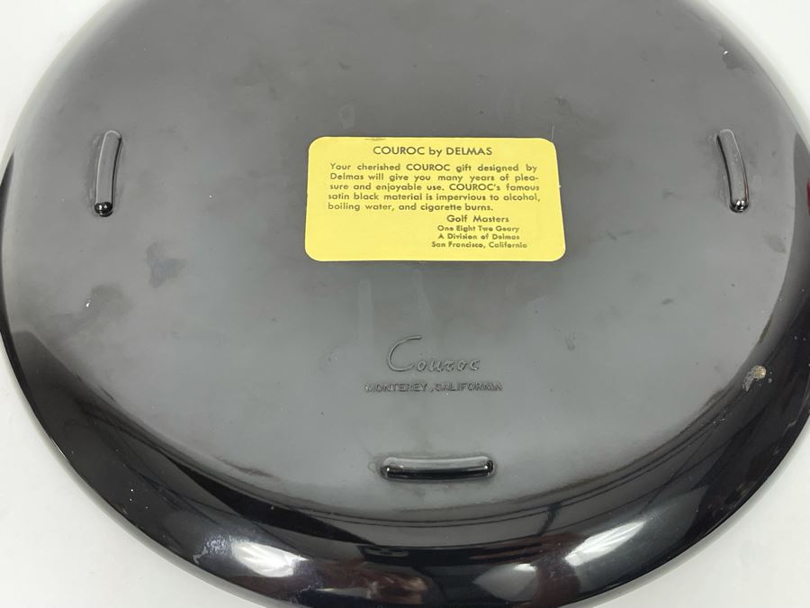 JUST ADDED - Pair Of Couroc Monterey CA Inlaid 10.5R Trays Cable Car And Bird [Photo 7]