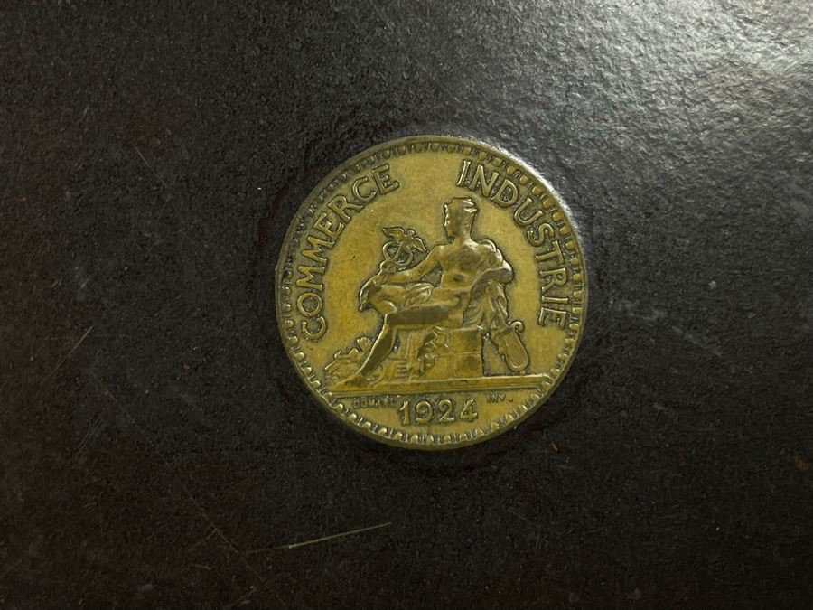 JUST ADDED - Couroc Monterey CA Tray With Vintage Foreign Coins 18 X 12 [Photo 5]