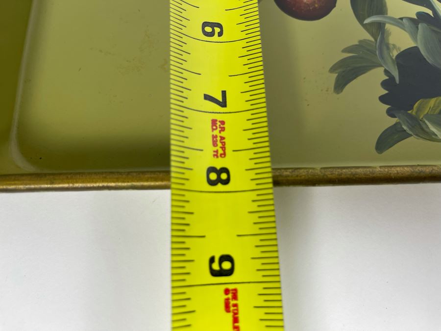 JUST ADDED - Hand Painted Metal Tray Signed 20 X 8 [Photo 9]