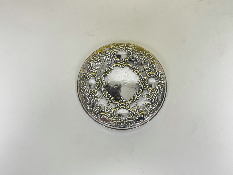 JUST ADDED - Towle Repousse Sterling Silver Compact Mirror [Photo 8]