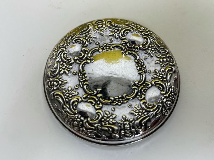 JUST ADDED - Towle Repousse Sterling Silver Compact Mirror [Photo 2]