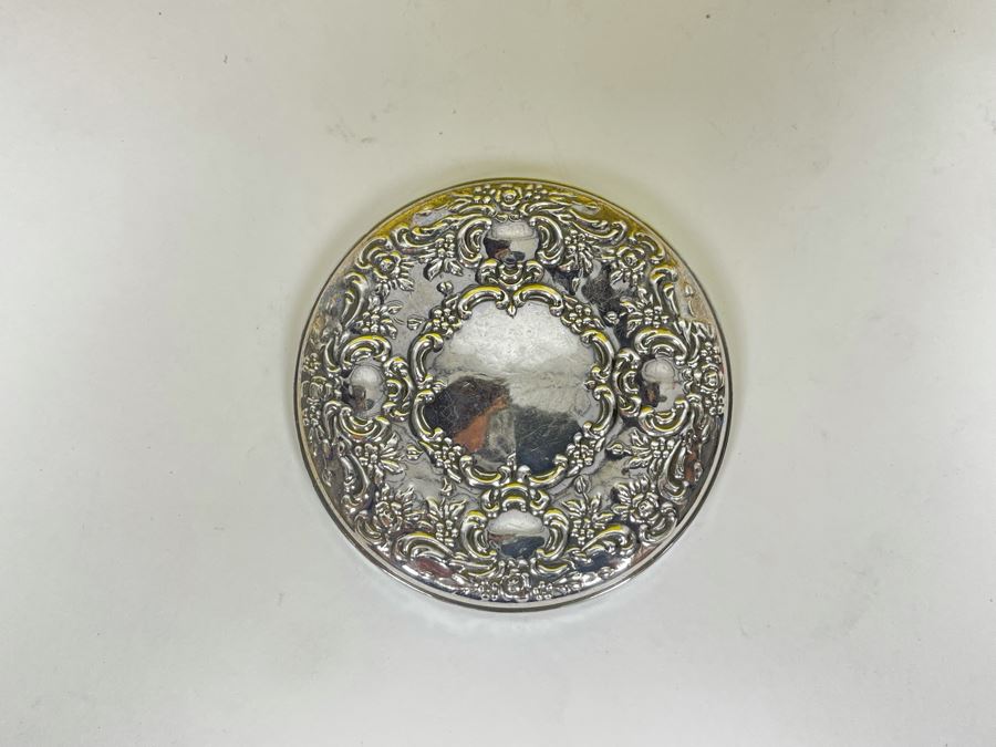 JUST ADDED - Towle Repousse Sterling Silver Compact Mirror [Photo 6]
