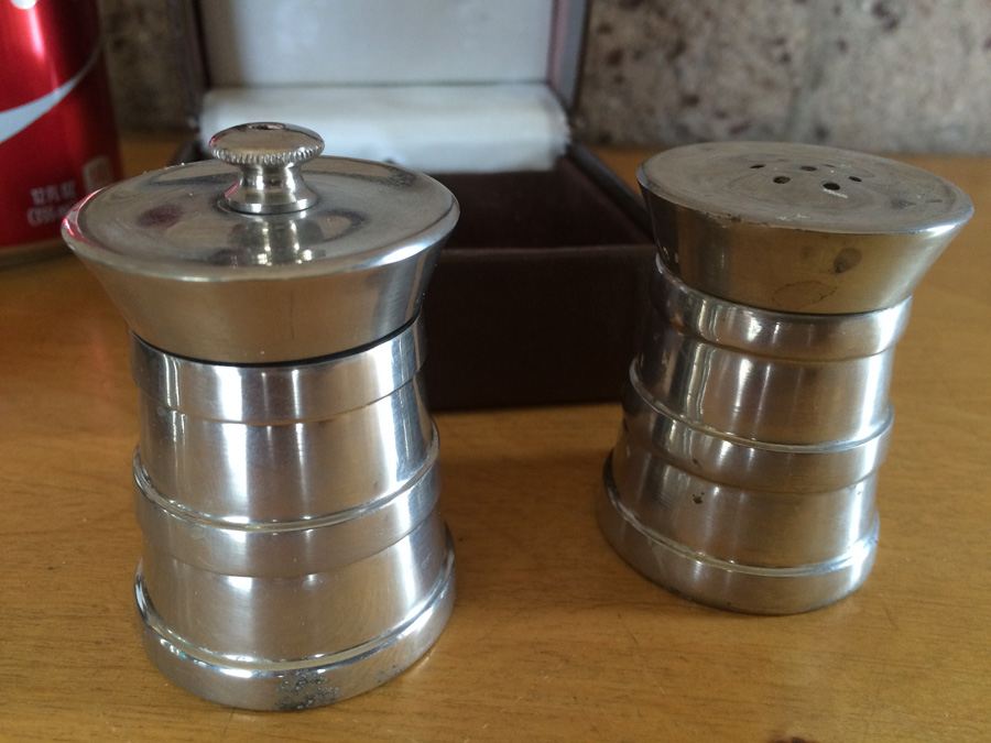 Pewter Salt & Pepper Shakers - Made in Italy [Photo 3]