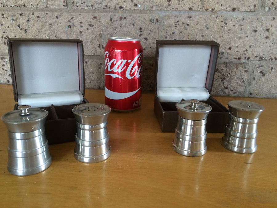 Pewter Salt & Pepper Shakers - Made in Italy