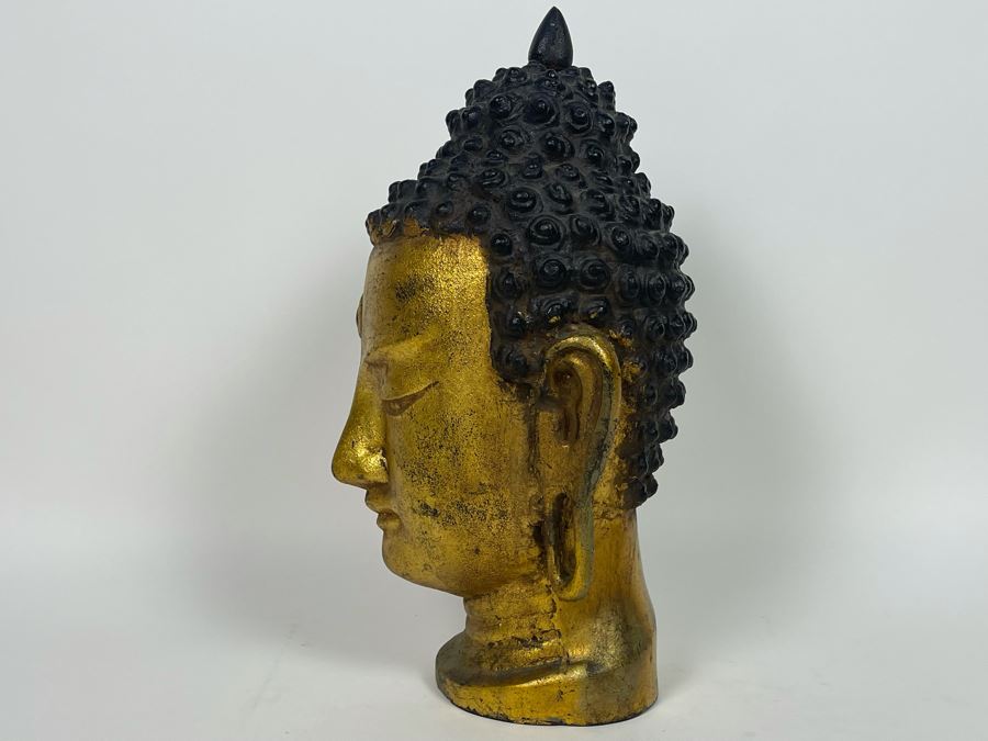 Old Gilt Metal Buddha Statue 8W X 14H [Photo 10]