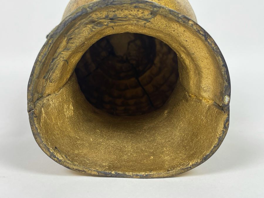 Old Gilt Metal Buddha Statue 8W X 14H [Photo 12]