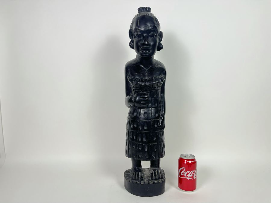 Large Carved Wooden African Sculpture 26H [Photo 2]