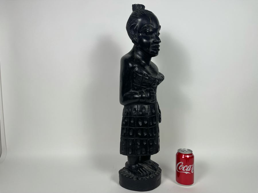 Large Carved Wooden African Sculpture 26H [Photo 6]
