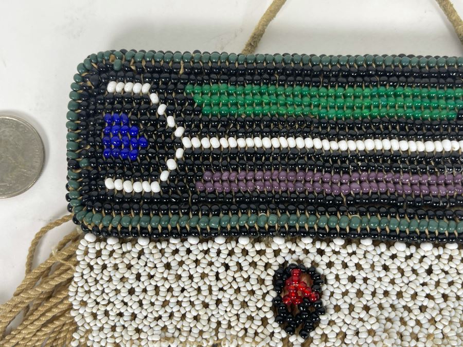 Vintage African Ndebele Infant's Girl's Beaded Apron Beadwork 9W X 5H [Photo 3]