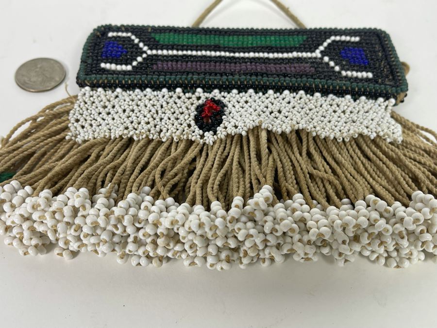 Vintage African Ndebele Infant's Girl's Beaded Apron Beadwork 9W X 5H [Photo 5]
