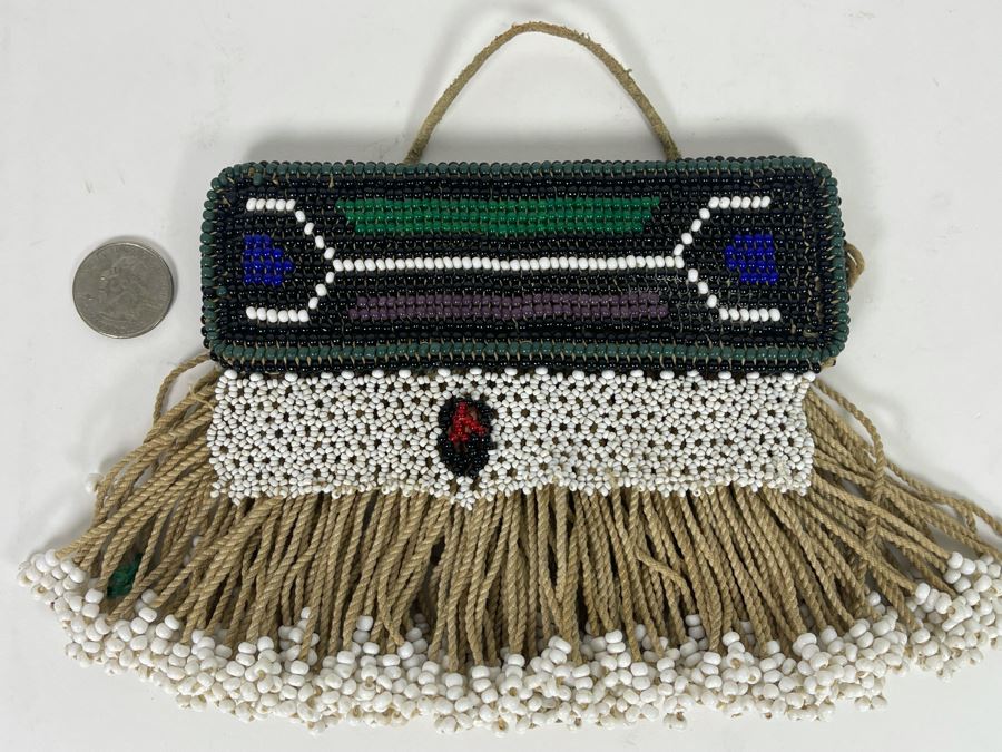 Vintage African Ndebele Infant's Girl's Beaded Apron Beadwork 9W X 5H [Photo 2]