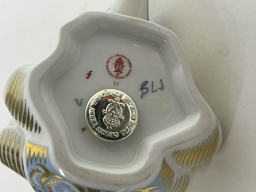Royal Crown Derby Porcelain Dolphin Figurine 6W X 4H [Photo 7]