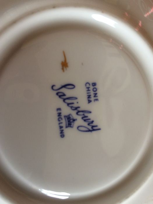 Bone China Cup Saucer and Plate Salisbury England [Photo 8]