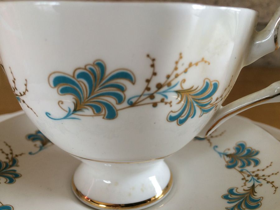 Bone China Cup Saucer and Plate Salisbury England [Photo 3]
