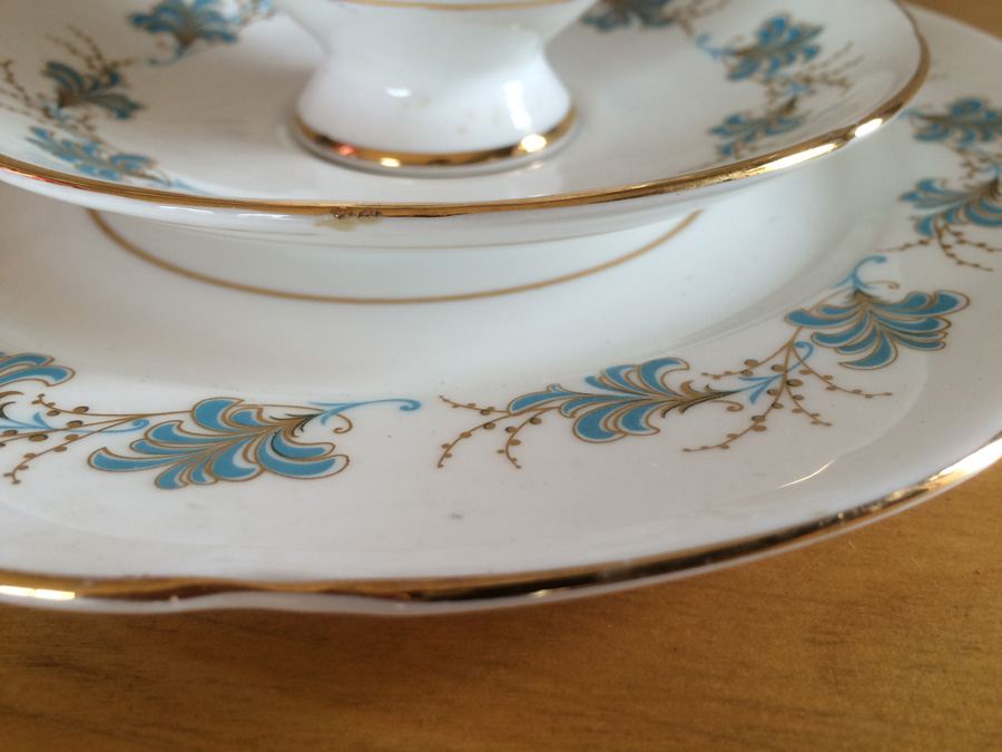 Bone China Cup Saucer and Plate Salisbury England [Photo 5]