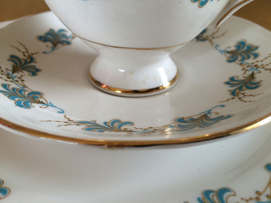 Bone China Cup Saucer and Plate Salisbury England [Photo 4]