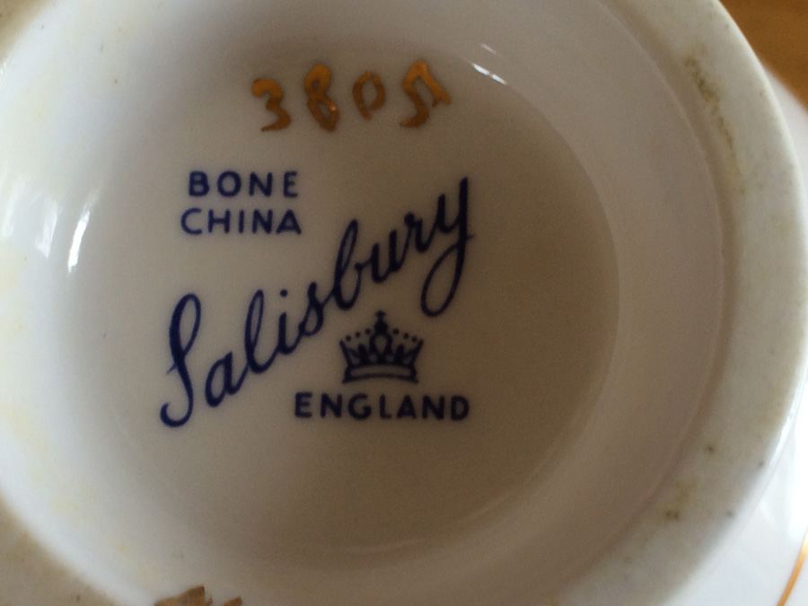 Bone China Cup Saucer and Plate Salisbury England