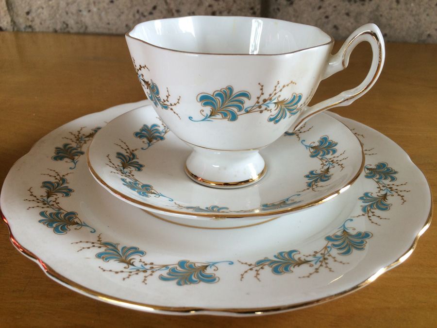 Bone China Cup Saucer and Plate Salisbury England [Photo 2]