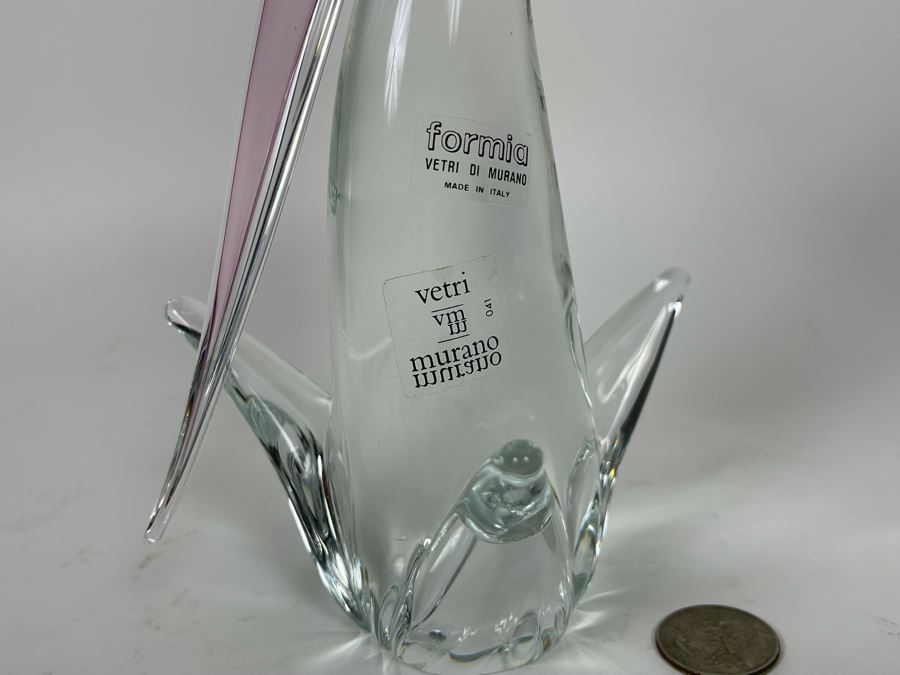 Murano Glass Bird Sculpture By Formia 10H [Photo 6]