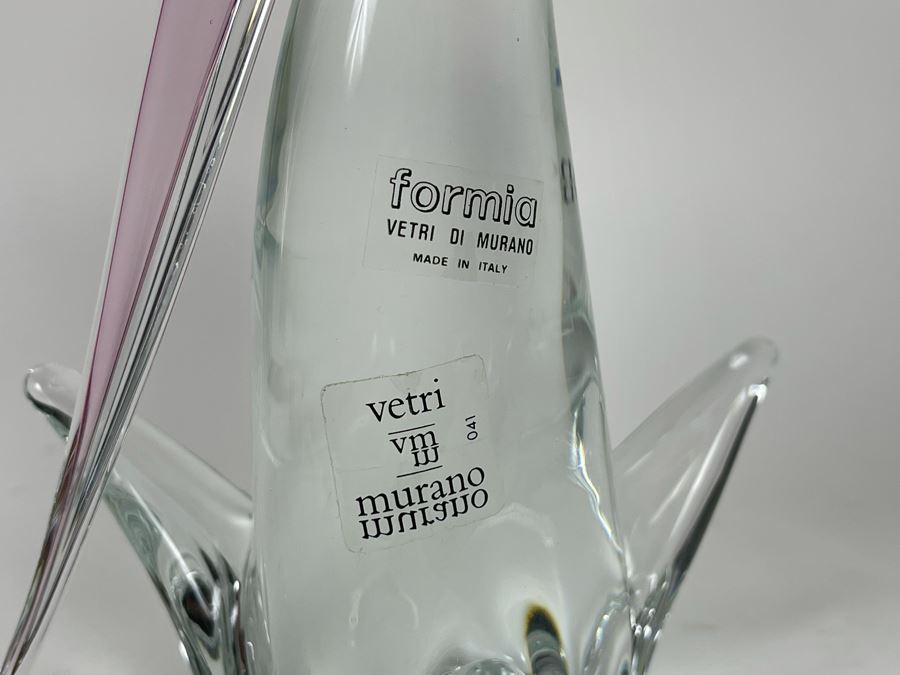 Murano Glass Bird Sculpture By Formia 10H [Photo 7]